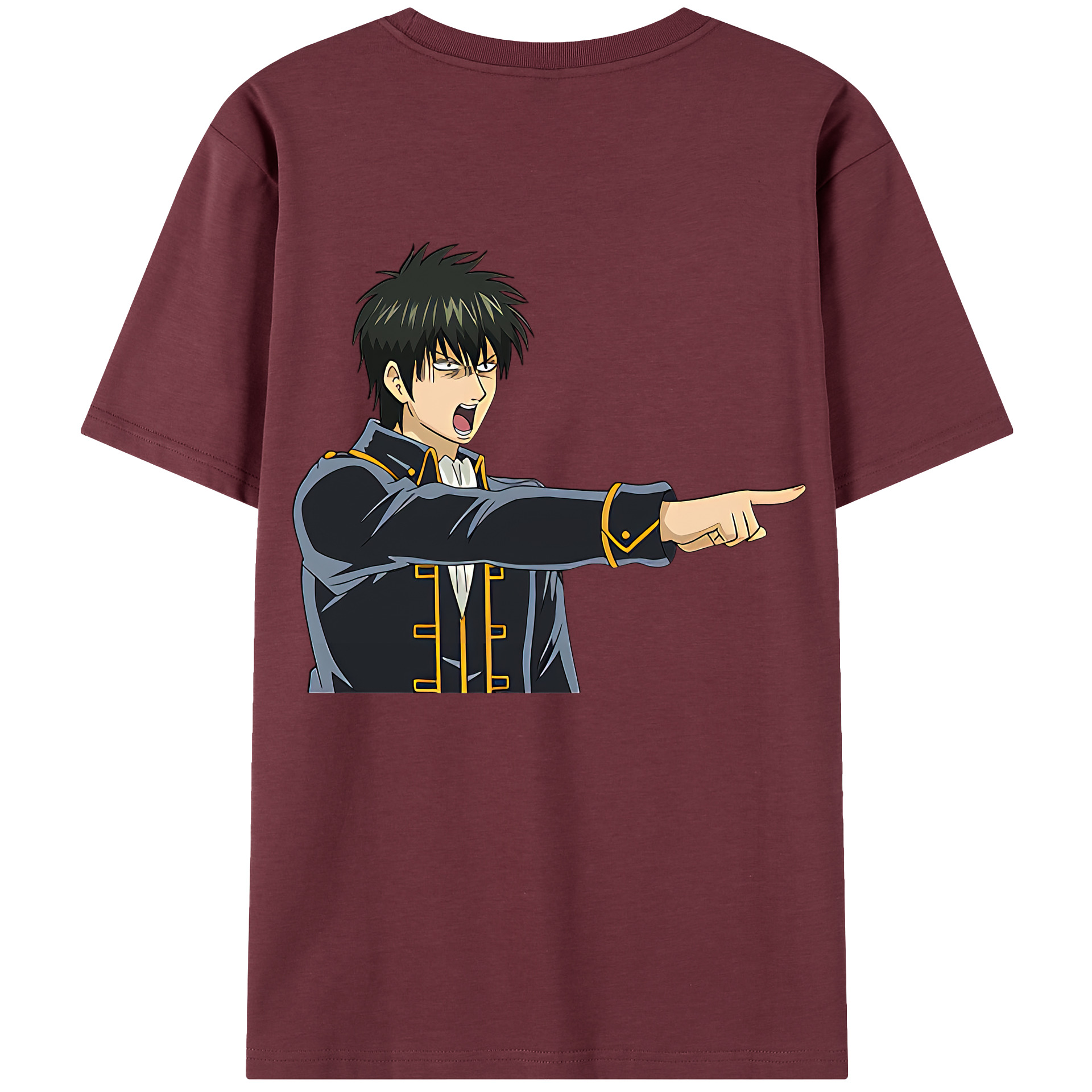 （画像用） ぎんたま 坂田銀時（さかたぎんとき） 神楽 志村新八（しむら しんぱち） GINTAMA Sakata Gintoki Kagura Shimura Shinpachi 綿100％半袖Tシャツ（背面プリント）